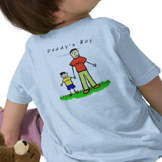 Daddy's Boy T-shirt Art Back of Shirt