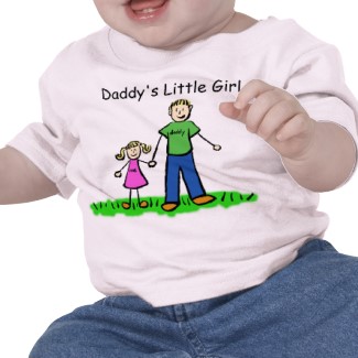 Daddy's Girl Shirt Blond Family Art Double Side