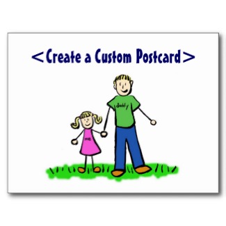 Daddy's Little Girl Postcard (Blond)