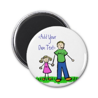 Daddy's Little Girl Custom Magnet (Blond)