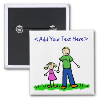 Daddy's Little Girl Button (Blond)