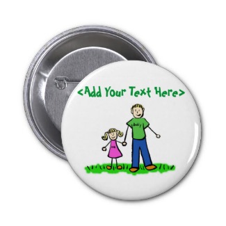 Daddy's Little Girl Button (Blond)