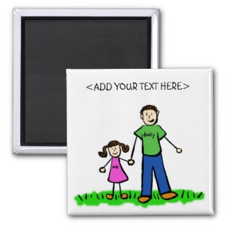 Daddy's Girl Personalized Family Magnet Gifts