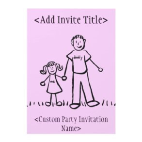 Daddy's Girl Invite or Invitations