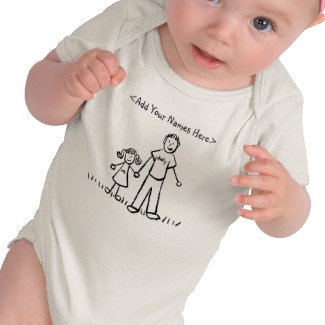 Daddy and Daughter Custom T-Shirt Family Art Both Shirt Side