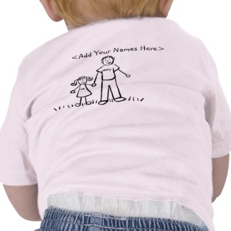 Father and Daddy Girl Shirt Art Shirt Back