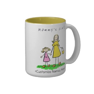 Mommy's Girl - Blond Mother & Daughter Custom Mug