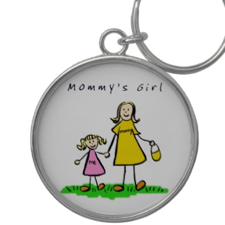 Mommy's Girl Keychain (Blond Hair)