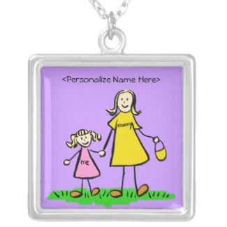 Mommy and Me (Blond) Necklace Personal Charm