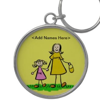 Mommy & Me Keychain (Blond Customize Names Option)