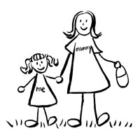Mother and Daughter Drawing Picture