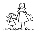 Mother and Daughter Drawing Picture