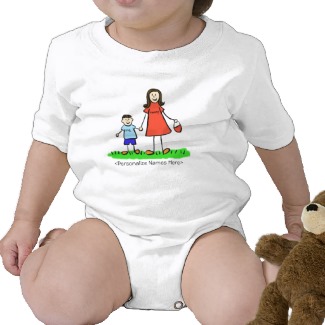 Mommy & Me Boy - Brunettte Mother & Son Shirts