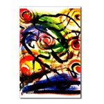 Atomic Energy Abstract Postcard