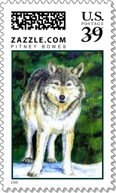 Wolf Wilderness Stamp