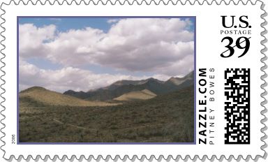 Cowboy Skyline Stamp