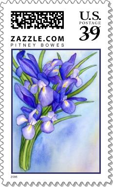 Iris Bouquet Stamp