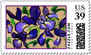 Country Vase Stamp