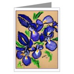 Modern Dance Irises Card