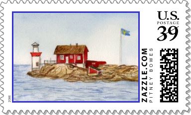 G&auml;veskar Lighthouse Stamp
