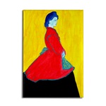 Blue Woman Magnet