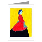 Blue Woman Card