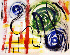 Modern Machinery Abstract Painting