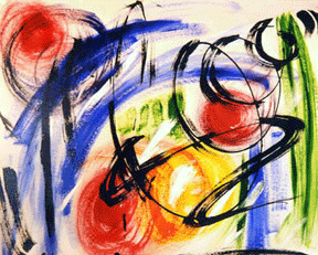 Space Travel Abstract Painting