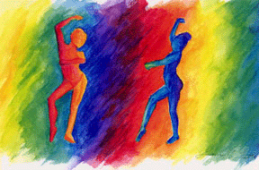 Rainbow Degas Painting