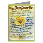 Cancer Cannot Blue & Gold Card