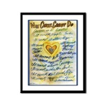 Cancer Cannot Blue & Gold Panel Print