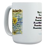 Cancer Cannot Blue & Gold Mug