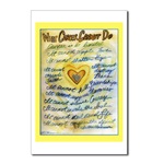 Cancer Cannot Blue & Gold Postcards