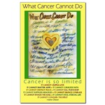 Cancer Cannot Blue & Gold Mini Poster