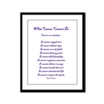 What Cancer Cannot Do Framed Text