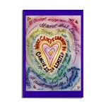 Cancer Cannot Rainbow Heart Magnet