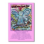 Colorful Cancer Angel Postcard