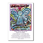 Colorful Cancer Angel Postcard