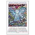 Colorful Cancer Angel Poster