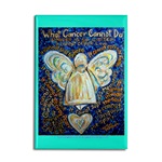 Blue & Gold Cancer Angel Magnet