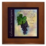 Cabernet Sauvignon Wine Framed Tile