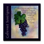 Cabernet Sauvignon Wine Tile Coaster