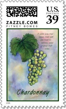 Chardonnay Wine Stamp
