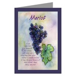 Merlot Wine Card