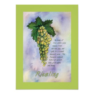 Riesling Wine Grapes Poster print