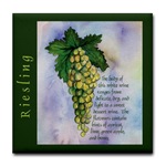 Riesling Wine Tile Coaster