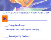 response card back