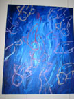 Kristen's Koi- Blue Panel